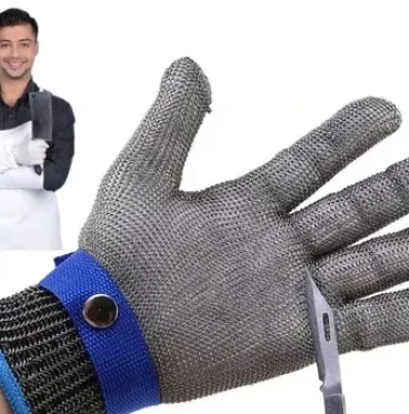 Imagem Luva De Segurança Malha Aço Inox Açougue Anti-corte