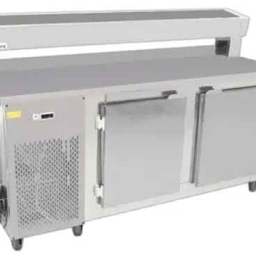 Imagem Balcão Refrigerado Condiementadora 190 Cm Total Inox Frilux