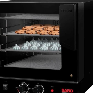 Forno Eletrico 60 Litros Industrial 4 Esteiras de Convecção Saro.