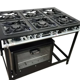 FOGÃO 6 BOCAS CEFAZ COM FORNO LINHA GOLD BAIXA PRESSÃO CFZG-135