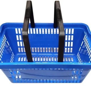 Cesto De Compras Supermercado Plástico 13L.