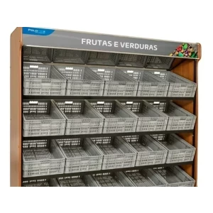 Vasca Hortifruti Espelhada Lateral 1,30m 09 Caixas Polo Frio