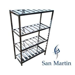 PRATELEIRA INOX GRADEADA - SAN MARTIN 