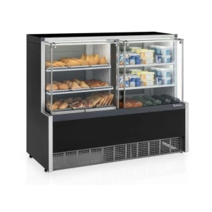 VITRINE REFRIGERADA GQRA-140R PF QUENTE E FRIO 2 PLACAS 